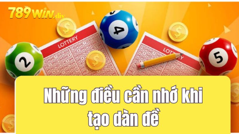 Những điều cần nhớ khi tạo dàn đề